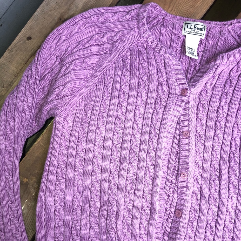 VINTAGE LL BEAN button knit cardigan sweater✨